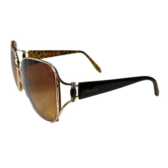 Roberto Cavalli Primula Sunglass FRAMES 596S 28F Brown Gold Kyle Richards - Picture 5 of 14